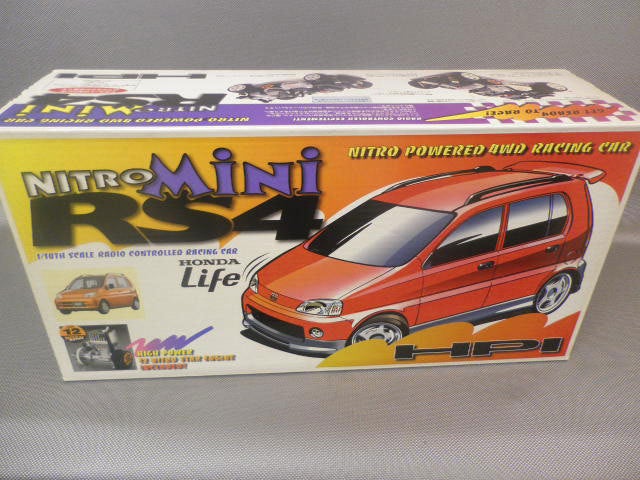 HPI ナイトロRS4ミニ ライフボディー/12エンジン付き/ミラボディー入荷