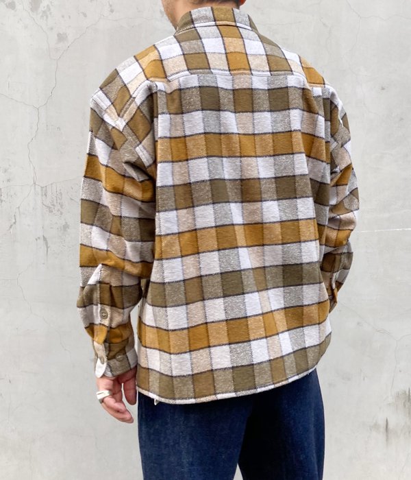 DESCENDANT/VANING CHECK LS SHIRT (BROWN)