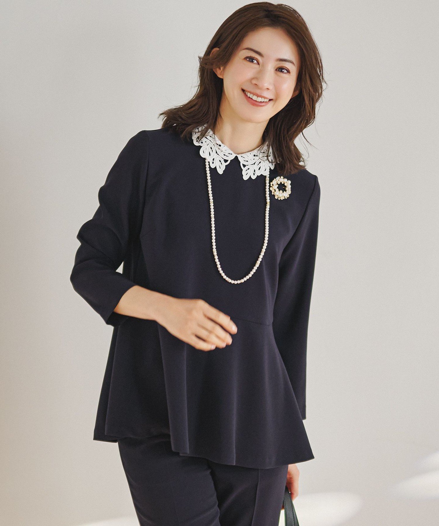楽天市場】23区（サイズ（S/M/L）L）（シャツ・ブラウス｜トップス