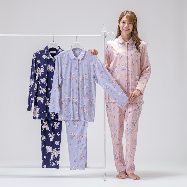 楽天市場】【mila schon】 60スムースプリント ニット 花柄 パジャマ