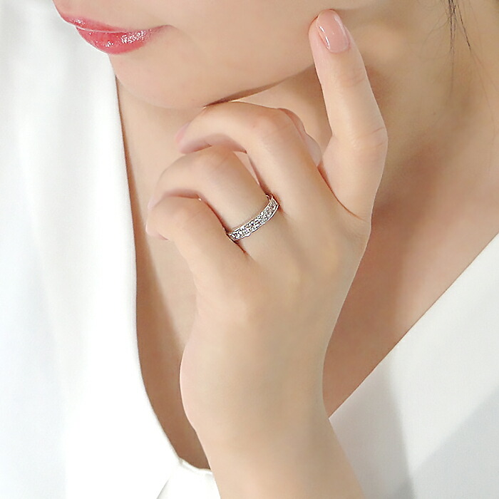 楽天市場】pt900【0.5ct】ダイヤモンド エタニティリング【送料無料