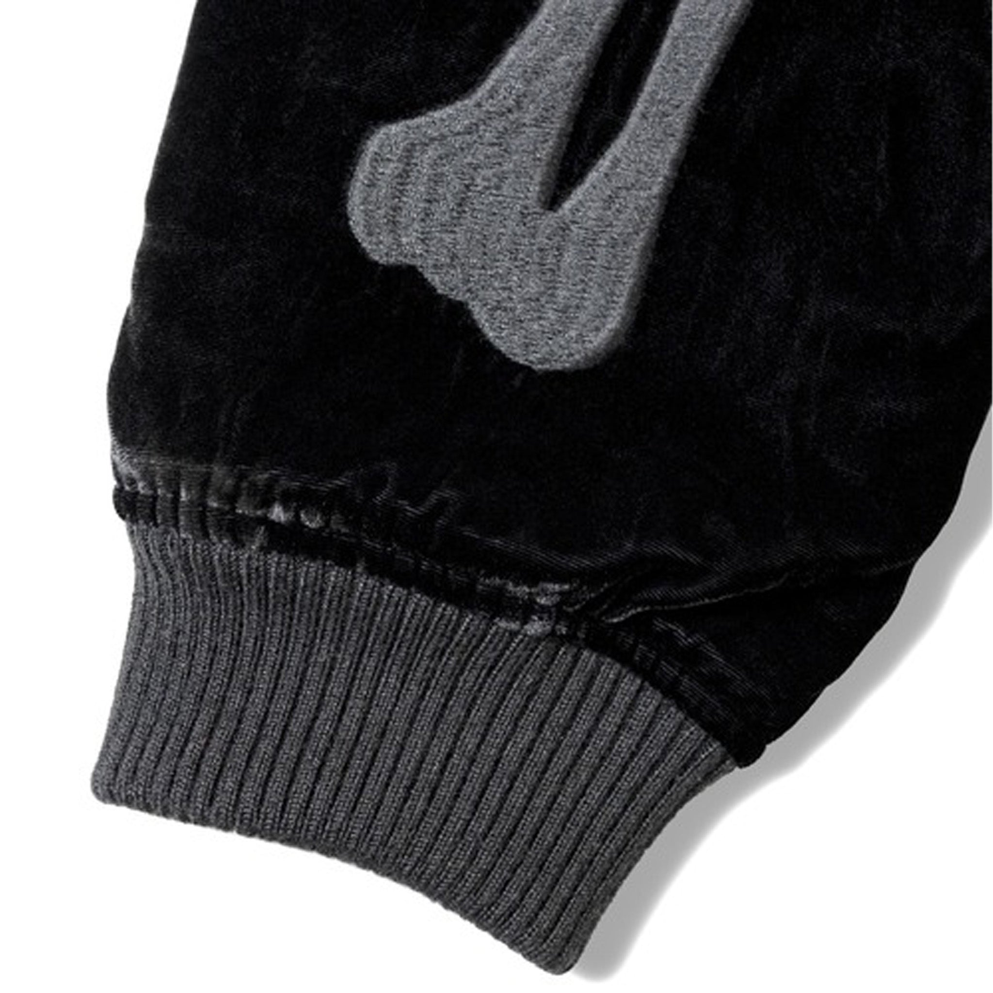 VANSON SKELTON BONES VELOURS JACKET / BLACK – 【dugout clothes
