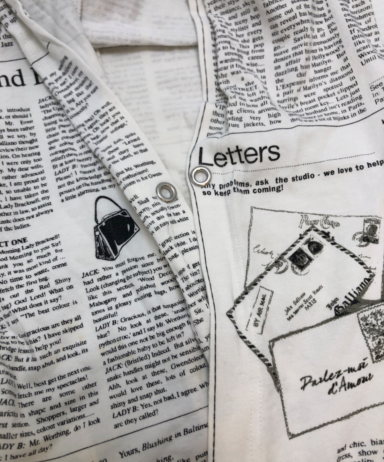 中古・古着通販】JOHN GALLIANO (ジョンガリアーノ) ニュースペーパー