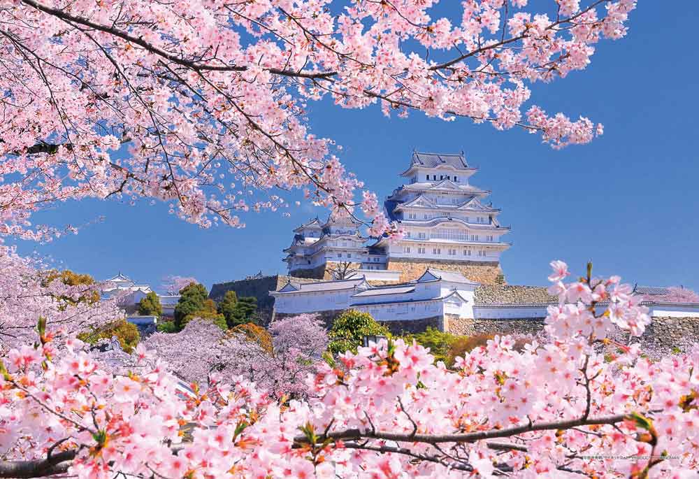 桜重なる姫路城（兵庫） / ジグソーパズルやのまん通信販売
