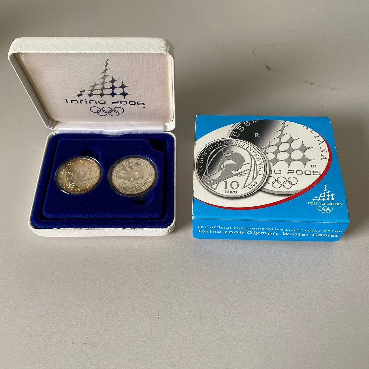 USED トリノ 2006 冬季五輪 オリンピック 銀貨2枚セット - メルカリ