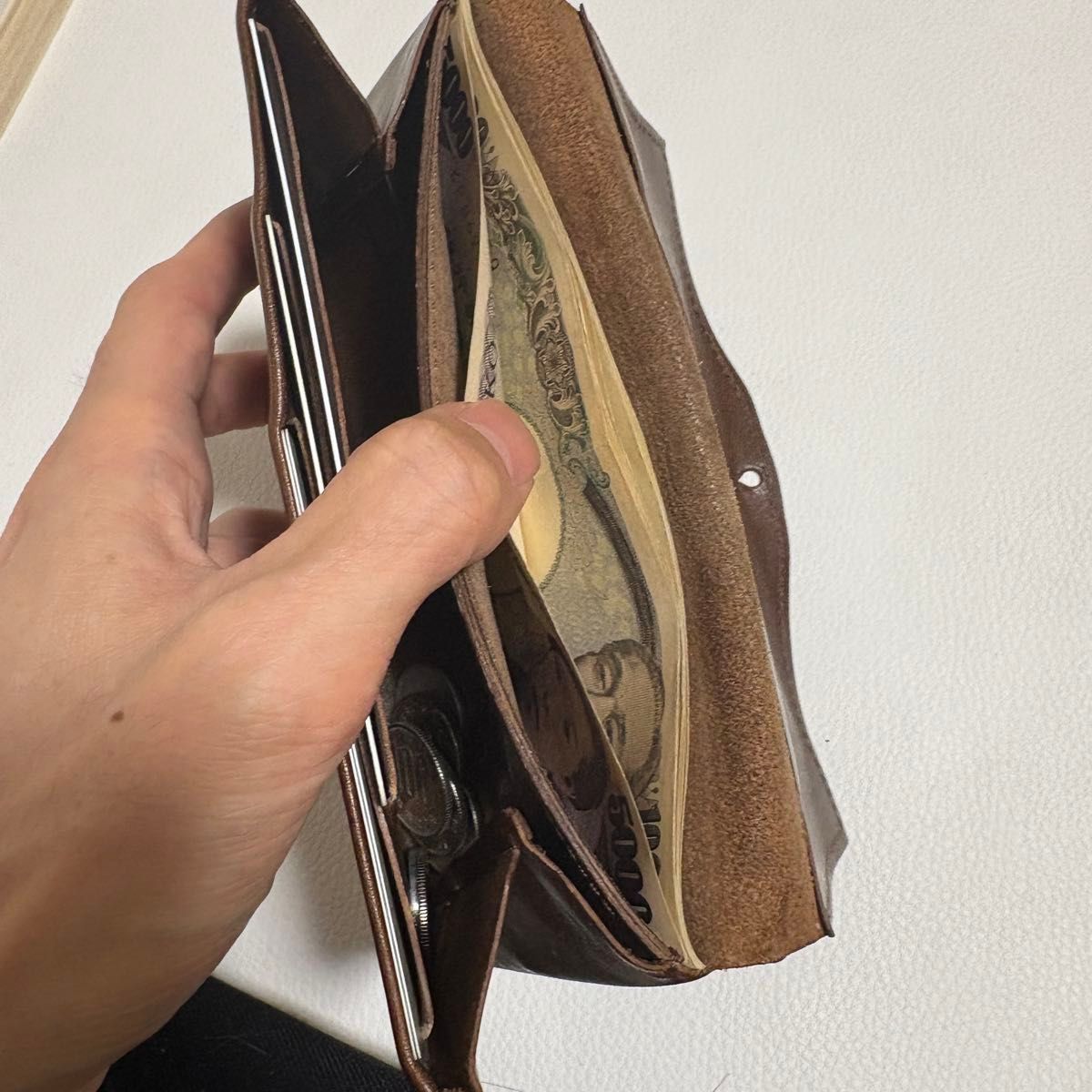 usuha-long ten to sen 点と線 ウスハロング 極小財布 長財布 本革