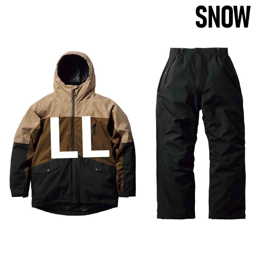 ワークマン イージス防水防寒スーツ スノーウェア LL スノーブラウン