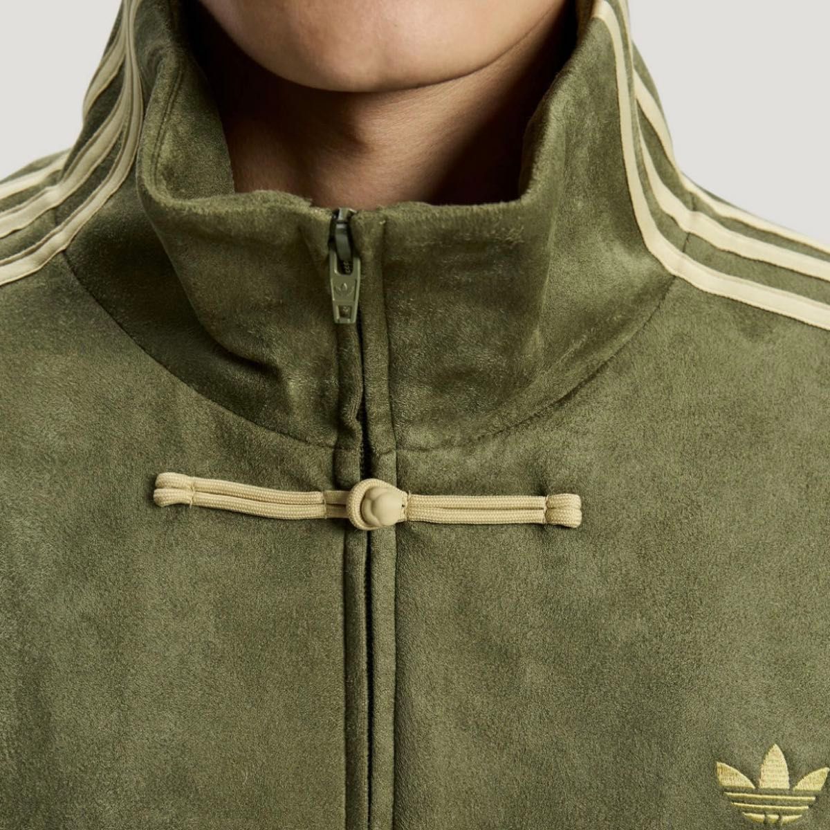 海外限定M Adidas チャイナトラックジャケット グリーン KT3847｜Yahoo