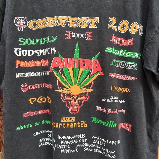 2000 !!! Ozzy Osbourne OZZFEST Rock T-Shirt Size L / オジー