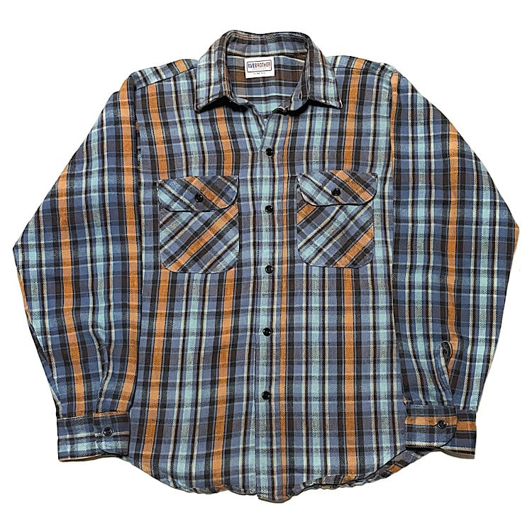 70s 80s ファイブブラザー ヴィンテージ ヘビーネルシャツ チェック