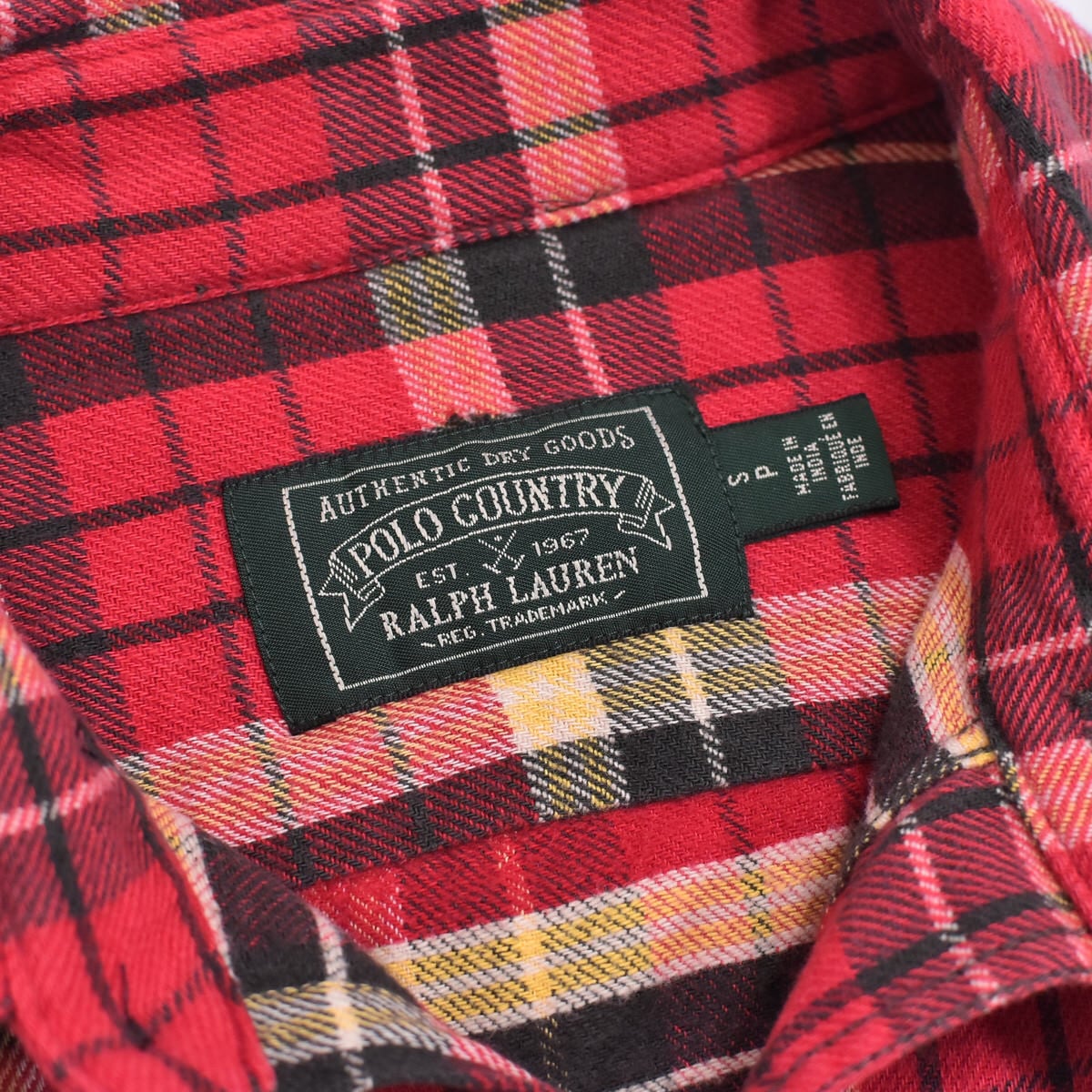 復刻 POLO COUNTRY ラルフローレン チェック フランネルシャツ ポロ