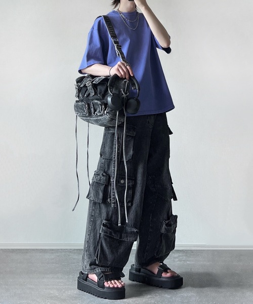 vintage denim shoulder bag / ヴィンテージデニムショルダーバッグ