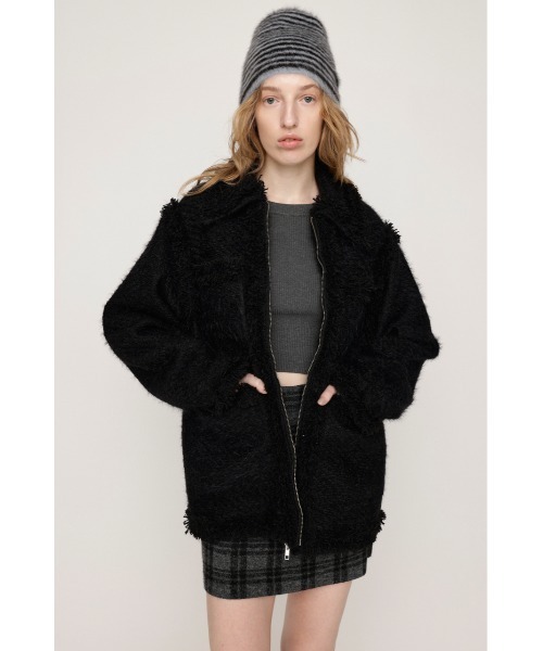 SLY（スライ）の「FLUFFY TWEED JK フラッフィー ツイード ジャケット