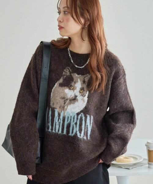 セール】【WEB限定】アソートアニマルジャガードニット《ユニセックス