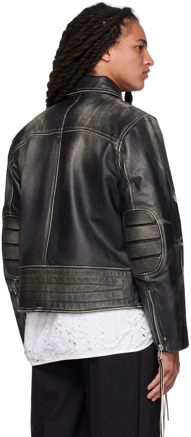 Eytys Black Flux Leather Jacket Eytys