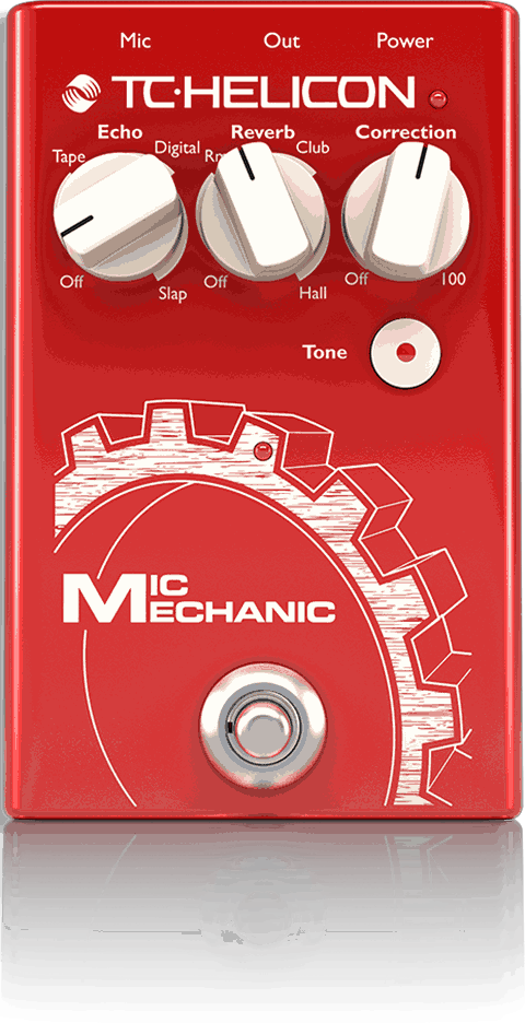 TC-Helicon Mic Mechanic 2 Echo, Reverb And Pitch Correction Pedal