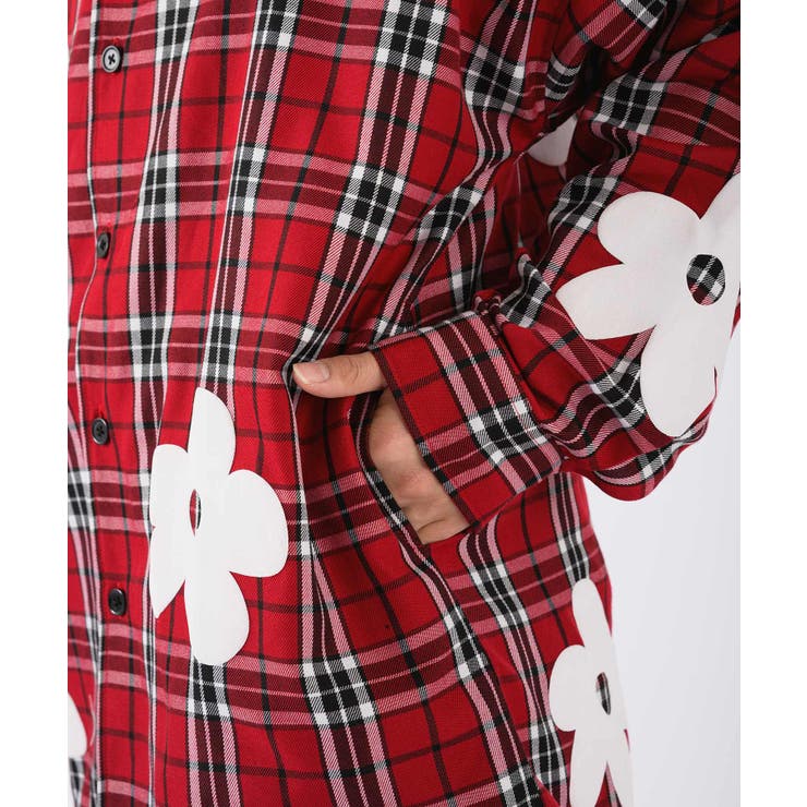 フラワーチェックシャツ[品番：LEVM0009190]｜REGIEVO（レジエボ）の