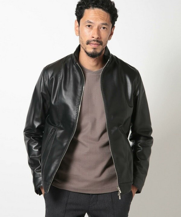 メンズビギ（MEN'S BIGI）/クロームタンニングレザージャケットの通販