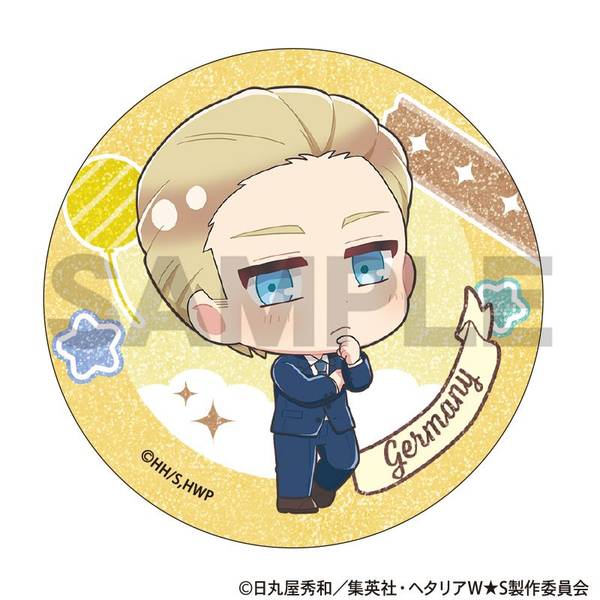 ヘタリア World☆Stars トレーディンググリッター缶バッジ ちまにわ 10