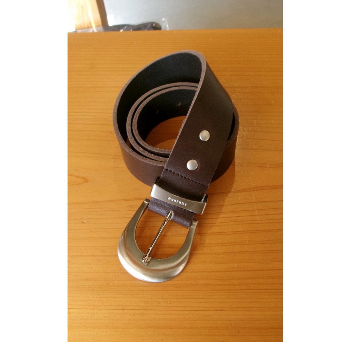 NVRFRGT / 4c LEATHER BELT *BROWN | AVET