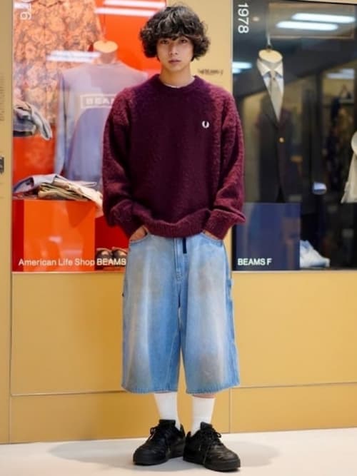 別注】FRED PERRY / フラッフィー クルーネックニット（ニット