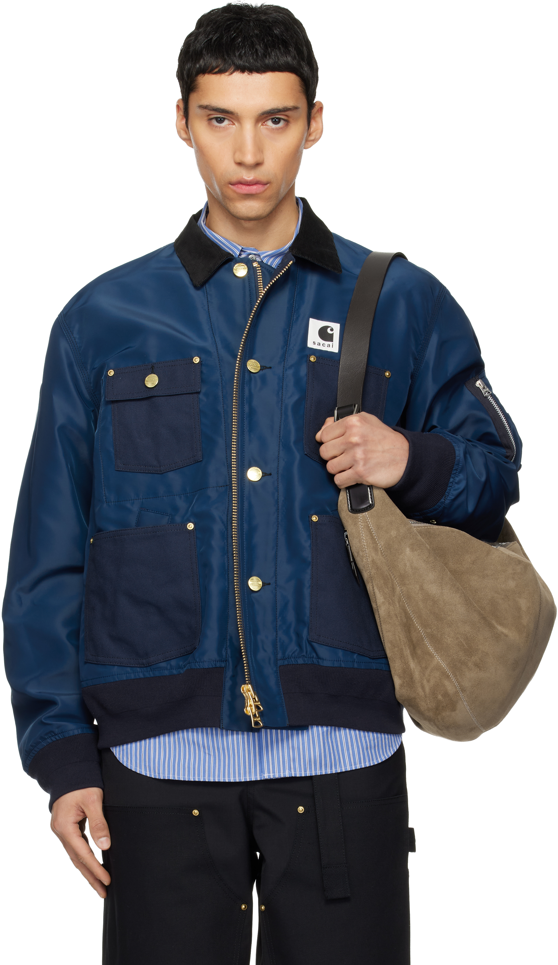 sacai: ネイビー Carhartt WIPエディション Nylon Twill & Duck