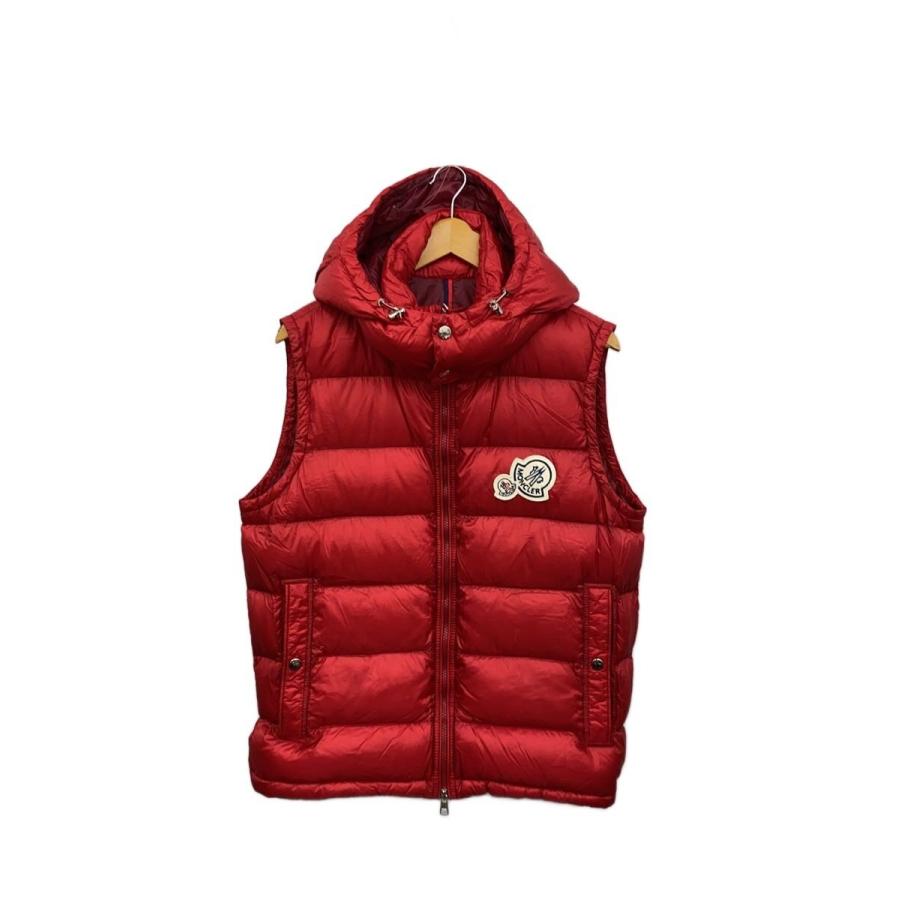 MONCLER◇ダウンベスト/--/ポリエステル/RED/D20914332949 53334