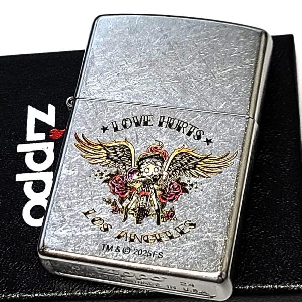 ZIPPO（ジッポー） ベティ・ブープ かわいい シルバー LOVE HURTS