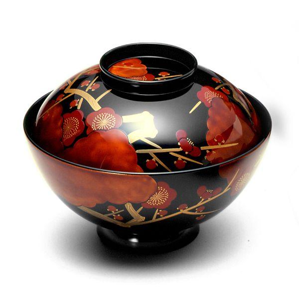 山田平安堂 仁清梅蒔絵 吸物椀 （5客組） 【宮内庁御用達 漆器 山田