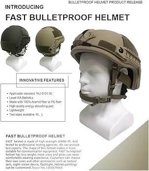 Amazon.co.jp: FAST ACH 高戦術防御ヘルメット NIJ 3A ヘルメット