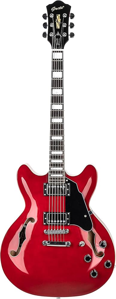 Amazon.com: Grote Full Scale Electric Guitar Semi-Hollow Body