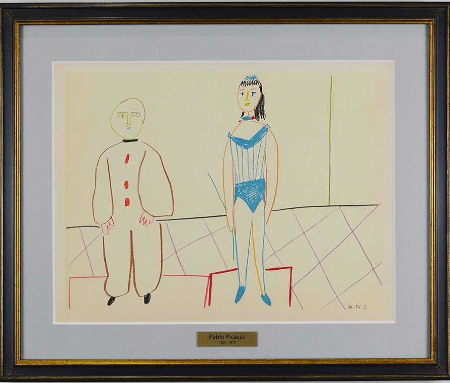 Amazon.co.jp: パブロ ピカソ『 人間喜劇より X 』 絵画 版画