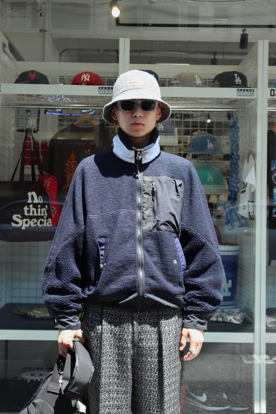TOGA VIRILIS(トーガ ビリリース)のWool jersey blouson Navyの通販