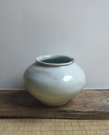 李朝白磁壺（塩笥） : 青蓮亭日記