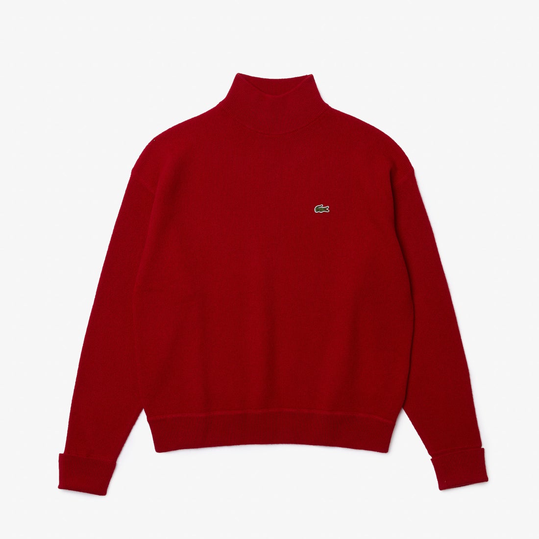ラコステ LACOSTE 配色シームエッセンシャルハイネックニットセーター