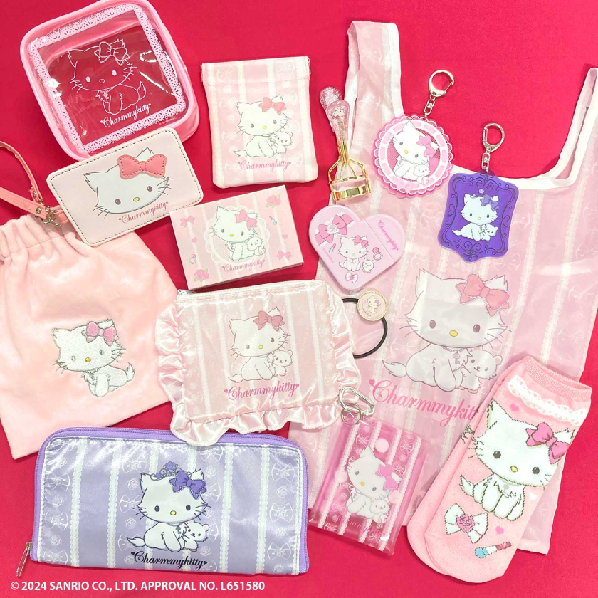 チャーミーキティ」の20周年を記念した平成レトロなコラボアイテムが