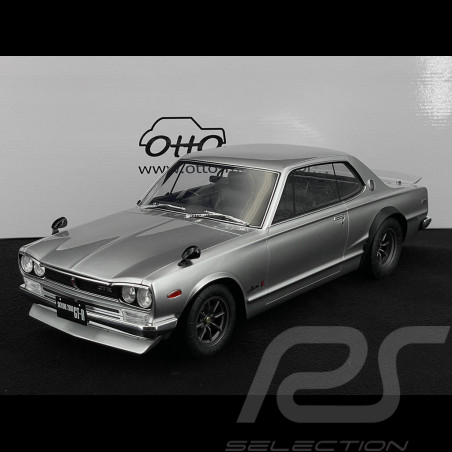 Nissan Skyline 2000 GT-R KPGC10 Silver 700 1971 Silver 1/12