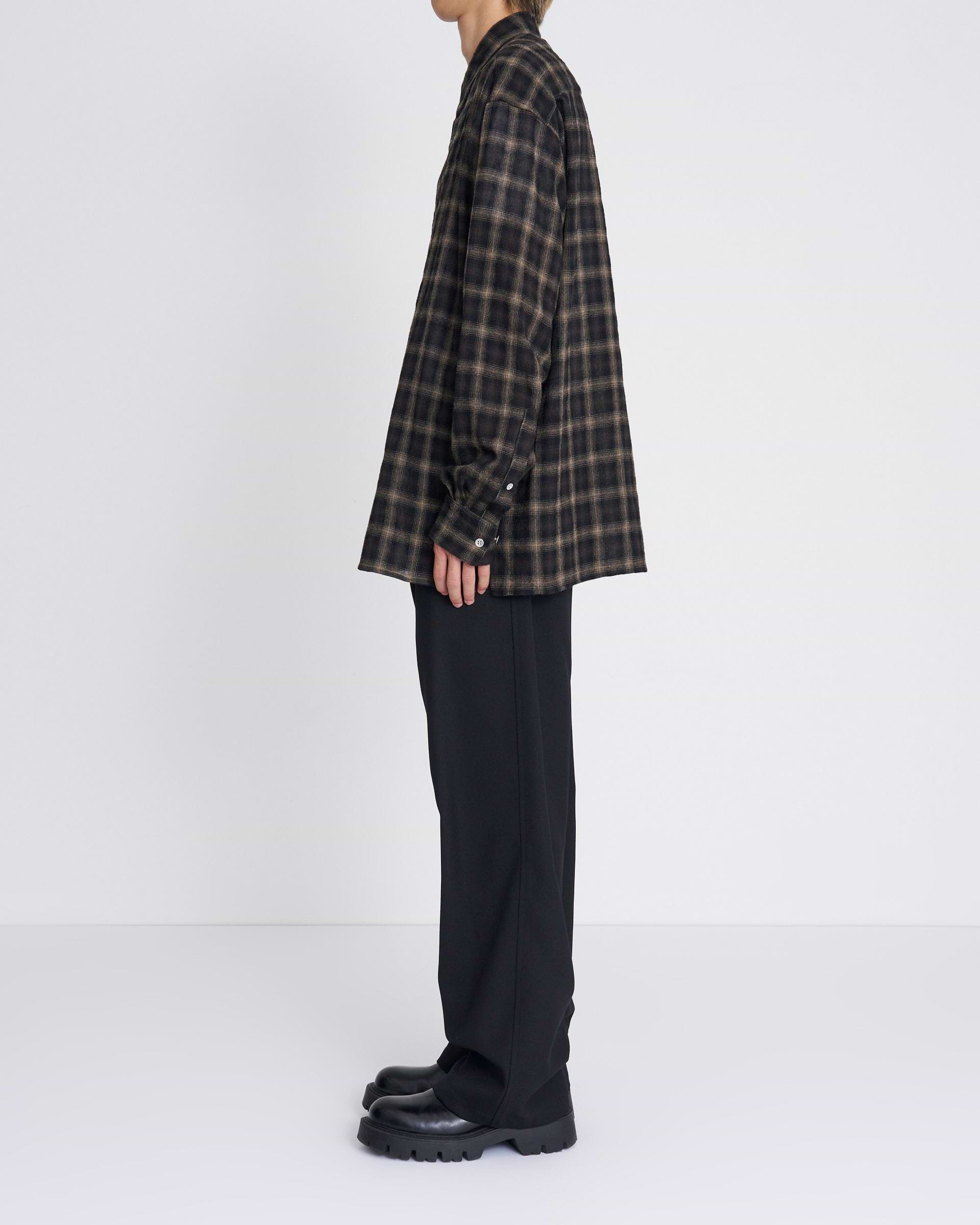 paratrait】ウールチェックシャツ – ファッションスナップストア