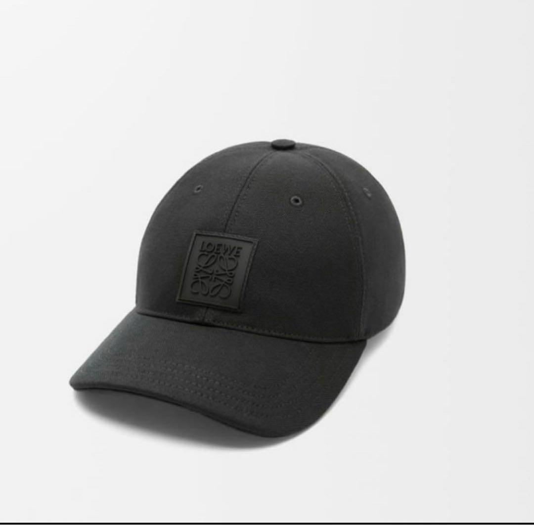 LOEWE ブラック ベースボールキャップ