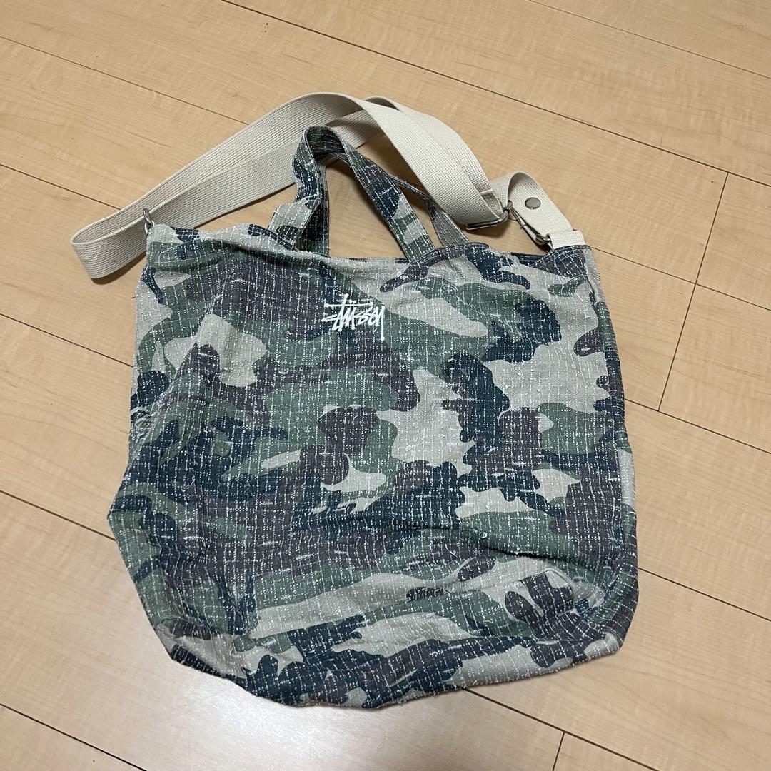 stussy ステューシー　Needle punch Crossbody バッグ Stüssy: Needle Punch Crossbody Bag (Olive) | DSMNY E-SHOP