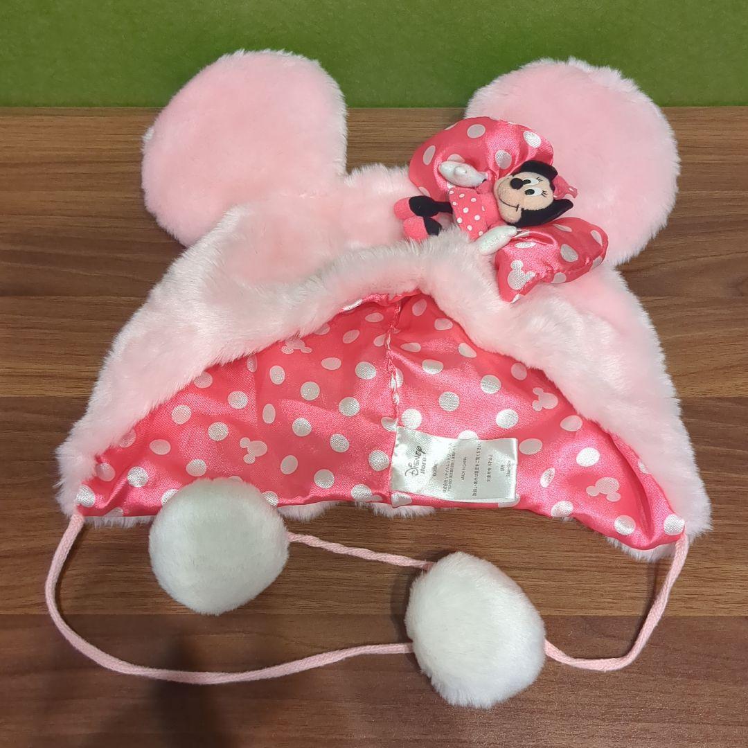 ディズニーストア ミニーマウス ファンキャップ マフラー 帽子 子供用