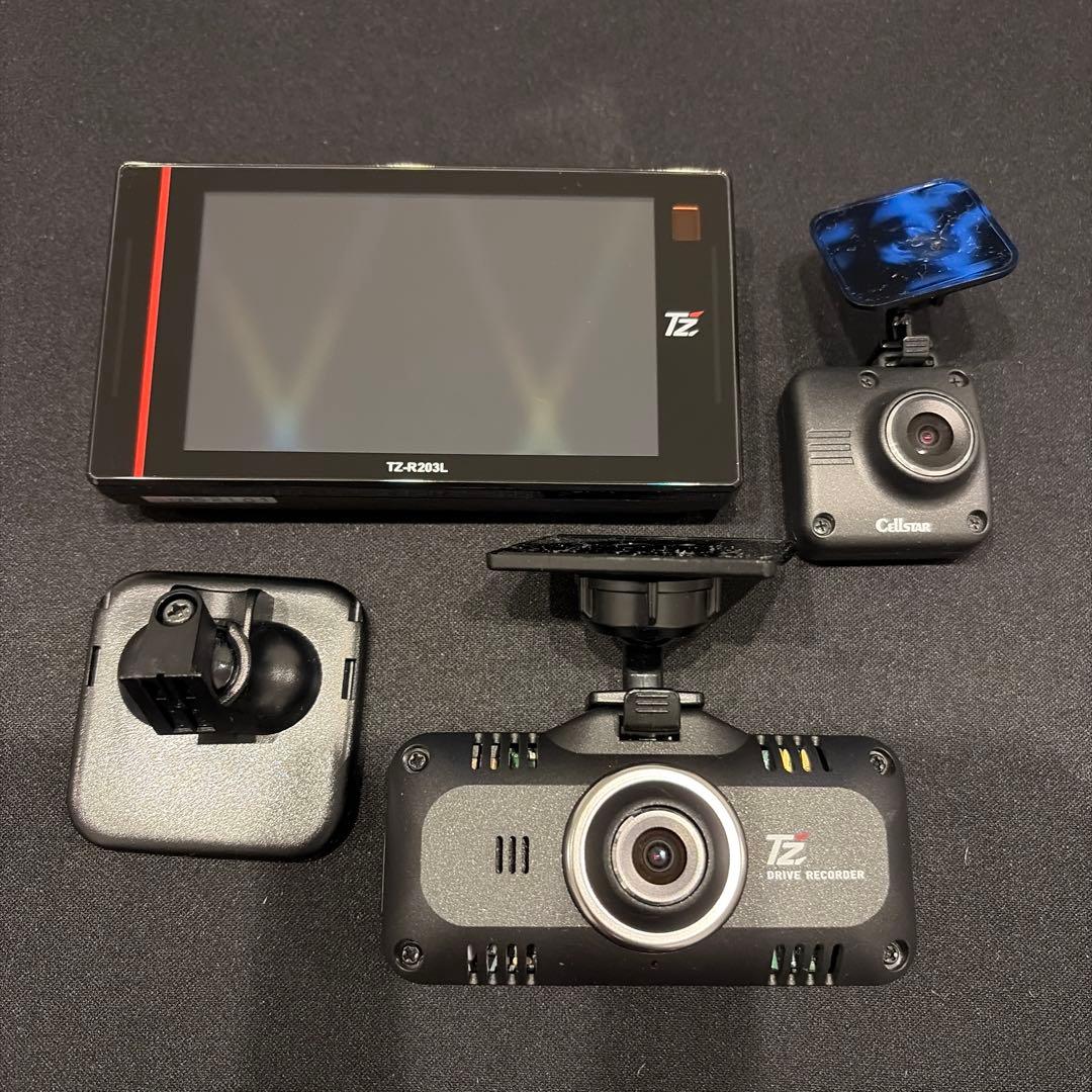 セルスター TZ-R203L TZ-D201 ドライブレコーダー レーダー探知機