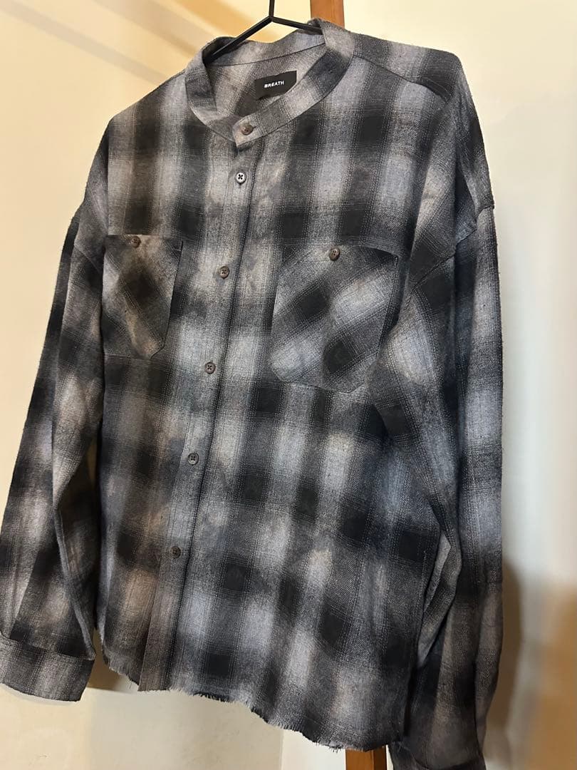 BREATH BADHOP COLLARLESS SHIRT/BLK M 新品