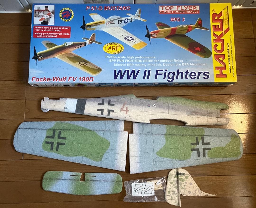 HACKER社製　フォッケウルフ　ARF 造形村「フォッケウルフ Fw 190 A-4」、プラッツ「航空自衛隊 F-15J