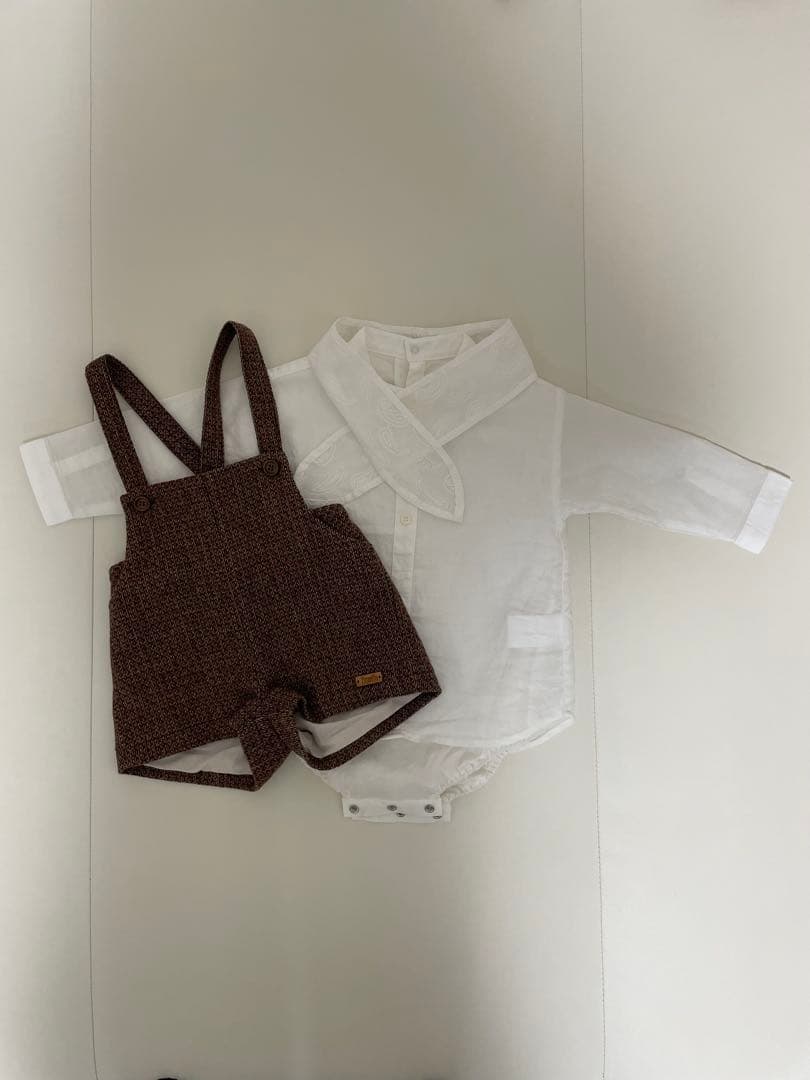 ポペリン Popelin マールマール MARLMARL ロンパース セット MARLMARL (マールマール) ポンパドール ロンパース /ワイン 80 - 90cm