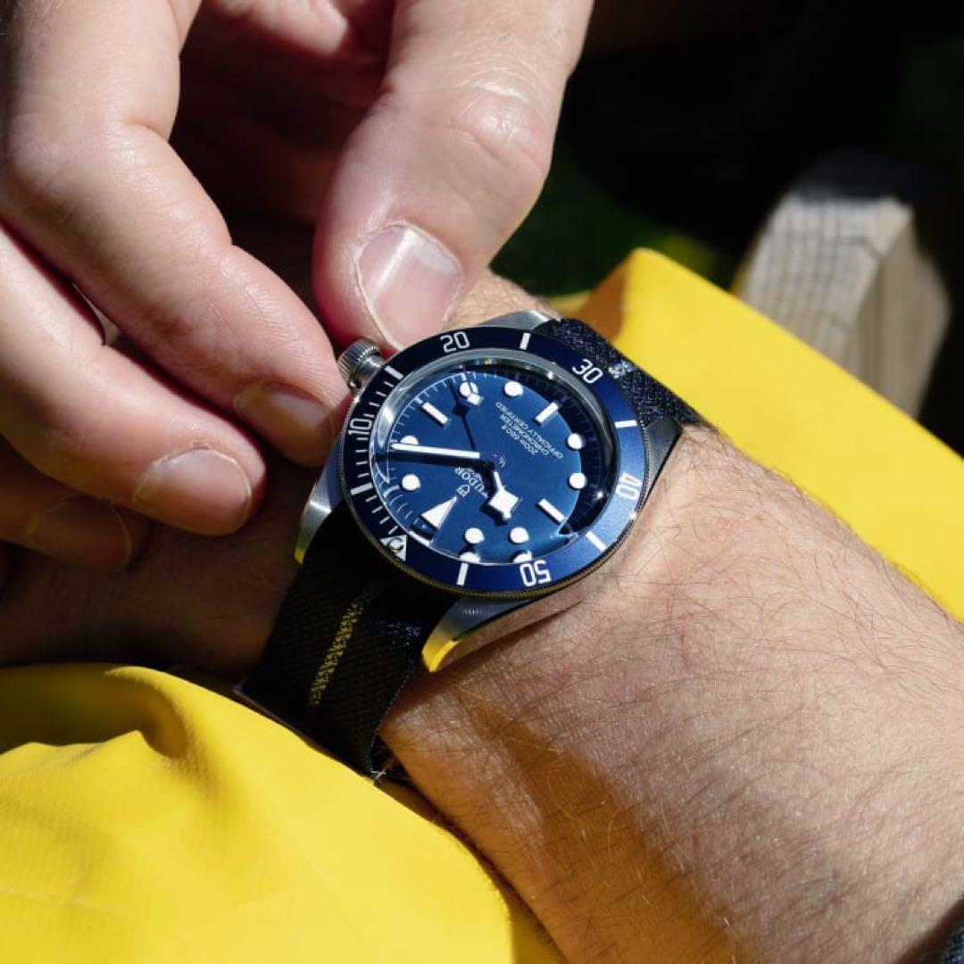 k*k様 美品‼️ 純正ケース付‼️ TUDOR 純正ファブリックストラップ20