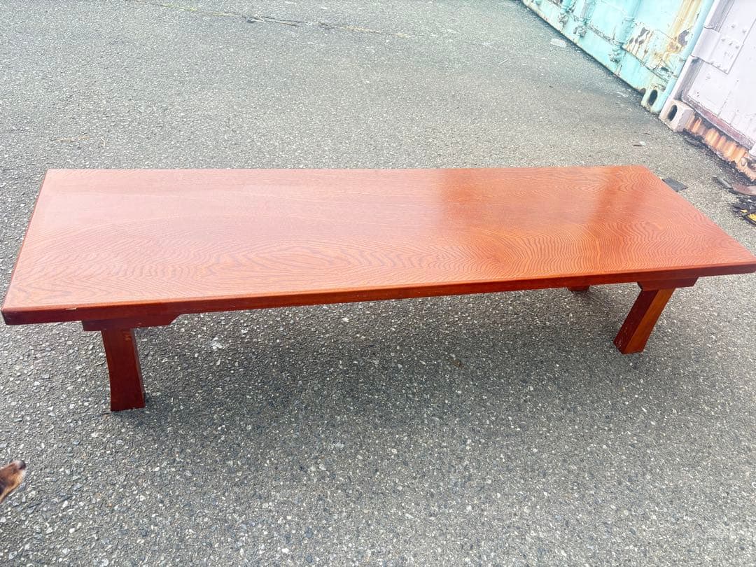 木製 長方形座卓 茶色