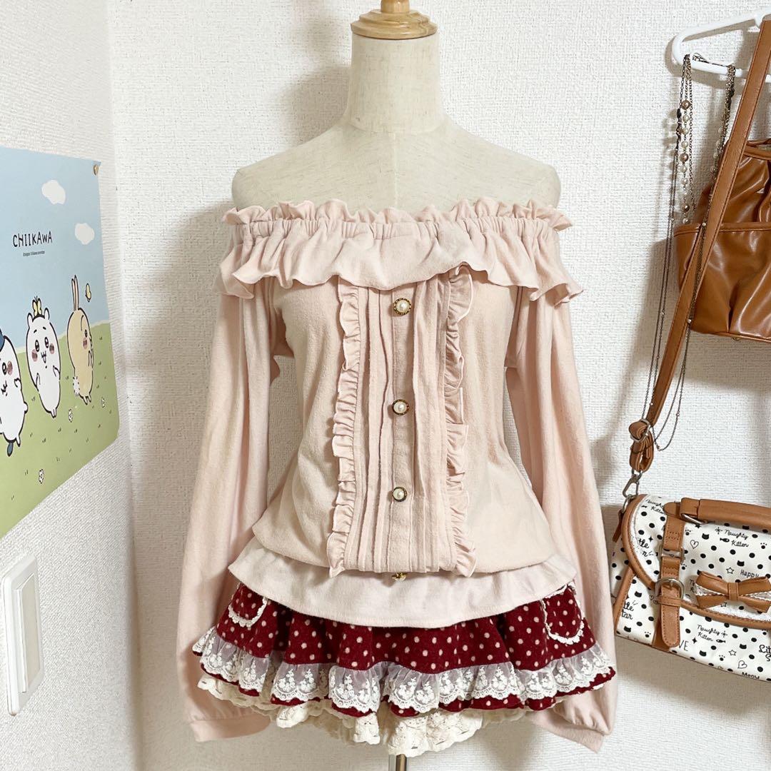 当時物 LIZLISA リズリサ オフショルダー トップス トップス 姫カジ