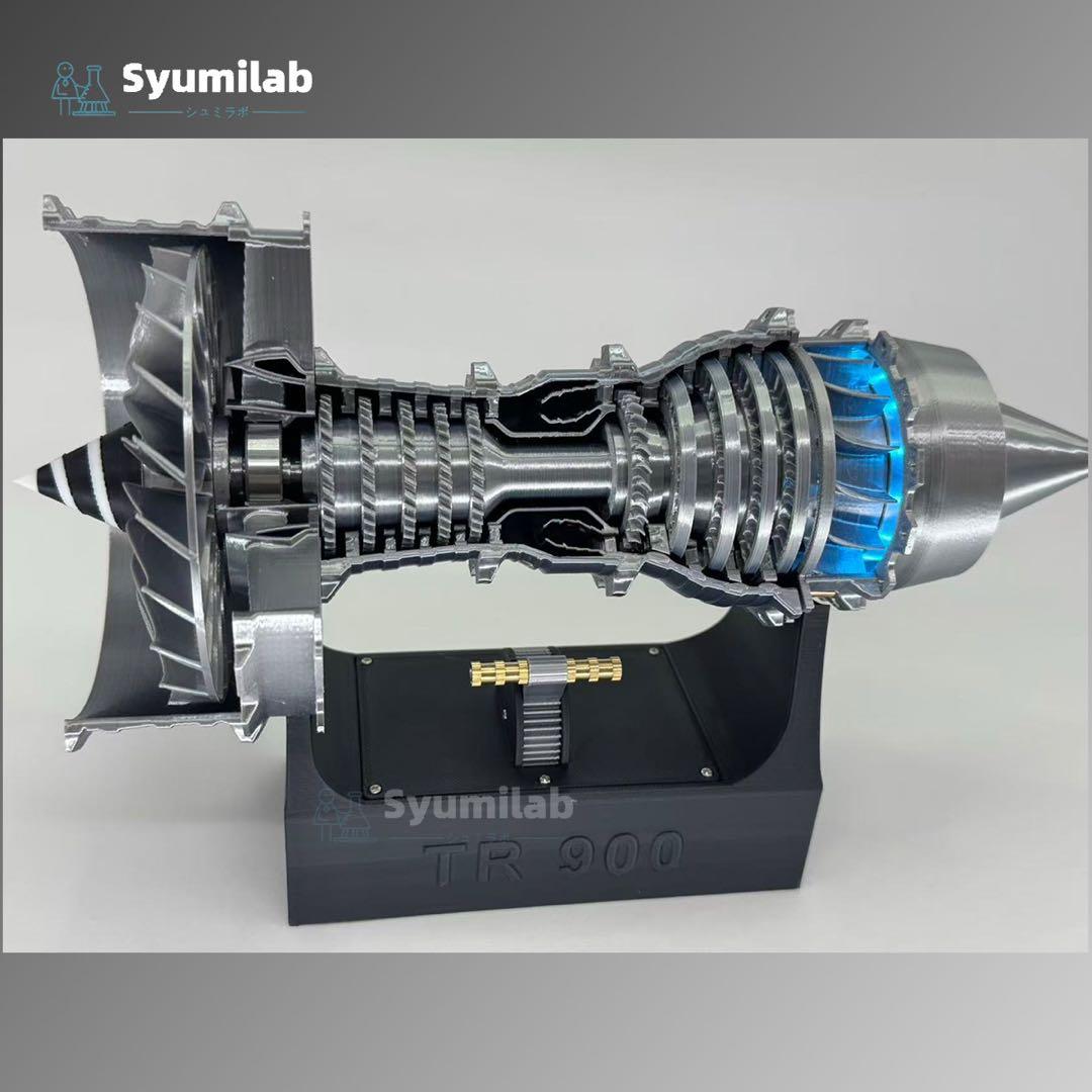 TR900 A380 航空機 エンジンモデル 3Dプリンタ　教育　プラモデル可動 楽天市場】航空機エンジンモデルキット Tr-900 A380 ターボファン
