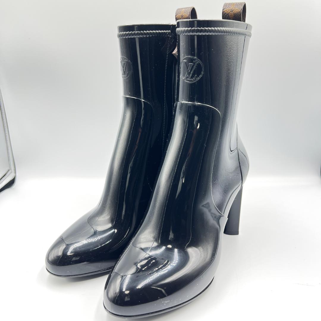 【極美品】ルイヴィトン シルエットライン アンクルブーツ 25cm レインブーツ シルエット・ライン アンクルブーツ レディース | LOUIS VUITTON | 24S